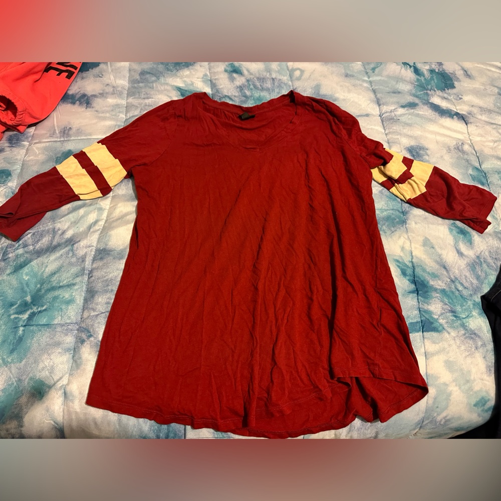Torrid jersey. Stripes on sleeves. Size 2. Worn 2X.